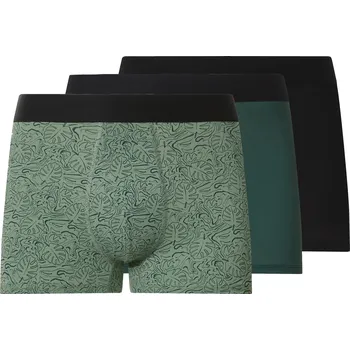Boxerky esmara Men Pánské boxerky, 3 kusy (černá/zelená, 5/M)