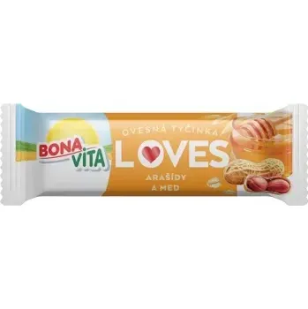 Ovesná tyčinka Loves arašídy a med 40 g
