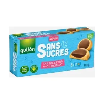 Cukrovinka Sušenky pokryté hořkou čokoládou, bez přidaného cukru, se sladidlem 186 g