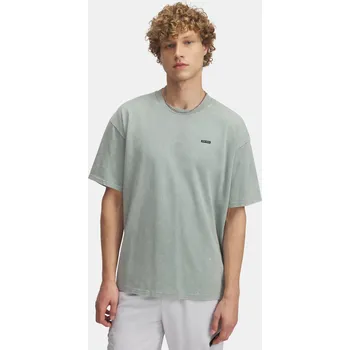 Pánské tričko Under Armour UA M HW OS LOGO WASH SS - Pánské Under Armour šedá 3270950