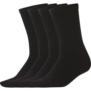 Dámské ponožky esmara® Dámské ponožky s BIO bavlnou, 4 páry (černá, 35-38)