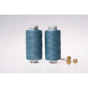 Nit Lněná nit střední, 33 x 2, 200m, ocelově modrá, sartor.cz