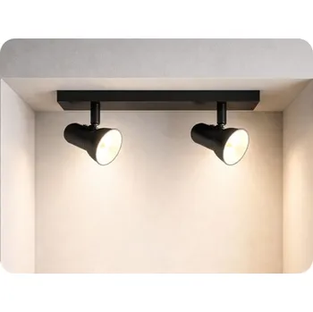 LED stropní interiérové ​​svítidlo 2xGU10, RIO, černé [AD-OP-6430BGU10]