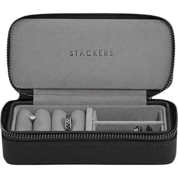 Šperkovnice Stackers, Cestovní krabička na šperky Travel Medium Stackers Pebble černá - Formadore