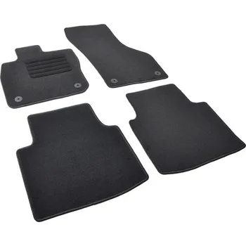 autokoberec Autokoberce textilní přesné černé / černé obšití - Volkswagen Passat (Typ B9 3J) (2023-) 5-sedadel