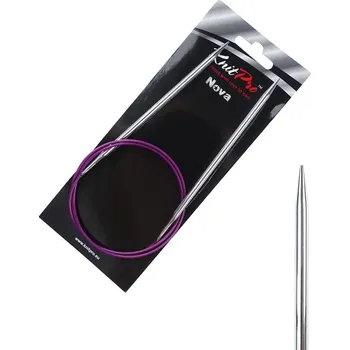 Nástroj na niť a příze Kruhové kovové jehlice Nova Metal 80 cm 4 mm