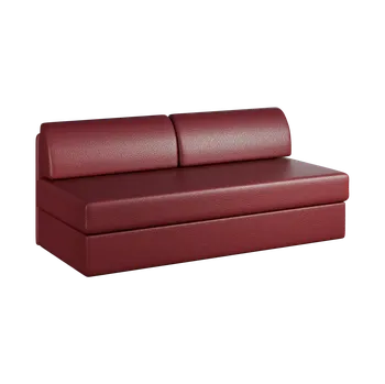 Sedací souprava MARIANA S OPĚRKOU rošt, válenda celočalouněná, koženka HOLY CE 2 - koženka malinová