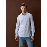 Sinsay - Košile s dlouhým rukávem se vzorem - modrá - 459HS-05X - 459HS-05X-XL