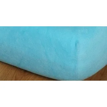 Prostěradlo froté vysoká matrace 180x200 cm sv.tyrkysová