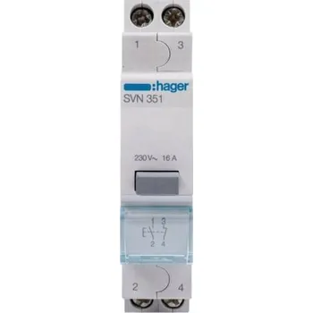 vypínač HAGER Ovládací tlačítko 1NO+1NC 16A 230V SVN351