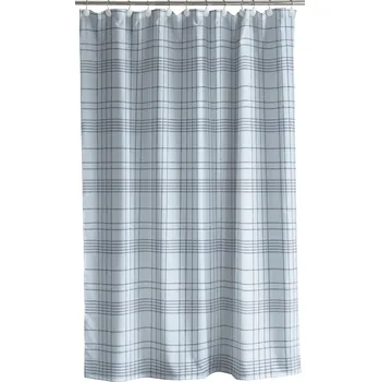 Sprchový závěs Södahl, Koupelový závěs Tartan 180 x 200 cm jasnomodrý - Formadore