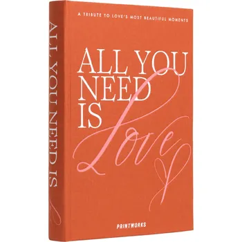 Printworks, Album na fotografie Printworks All You Need is Love, oranžový - Formadore