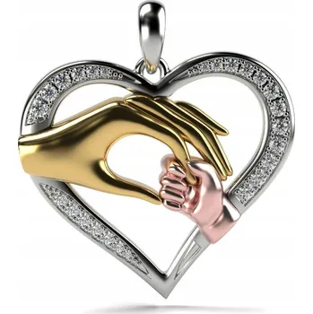 Náhrdelník NÁHRDELNÍK nejlepší kamarádky SRDCE dítě a matka DÁREK KE SVÁTEK MATEK 26.05.24