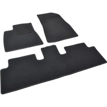 autokoberec Autokoberce textilní přesné černé / černé obšití - Tesla Model 3 (2024-) 5-sedadel