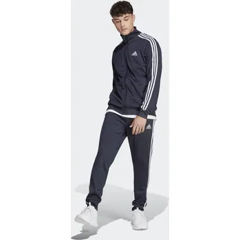 ADIDAS Sportovní souprava Basic 3-Stripes Tricot M BÍLÁ|MODRÁ