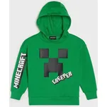 Sinsay - Mikina s potiskem Minecraft - zelená - 066HG-77X - 066HG-77X-134
