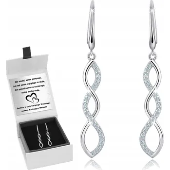 Náušnice STŘÍBRNÉ NÁUŠNICE VISACÍ SPIRÁLY GRAVÍROVÁNÍ