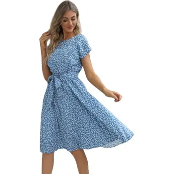 Dámské šaty Skládané midi koktejlové šaty Uxxu velikost XXL