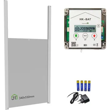 Agrofortel Komplet automatického otevírání a zavírání kurníku JOSTechnik HK-Bat 34x55 D