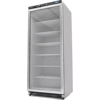 Maxima Mrazící skříň - 600 l - černá - se skleněnými dveřmi | 09405033