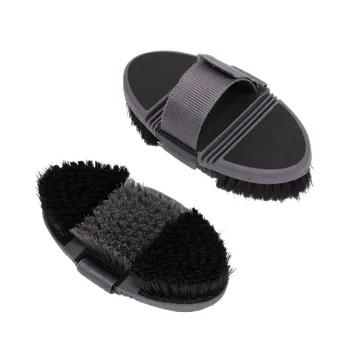 Pro koně Waldhausen kartáč Flexi – na koně Barva: černá/šedá