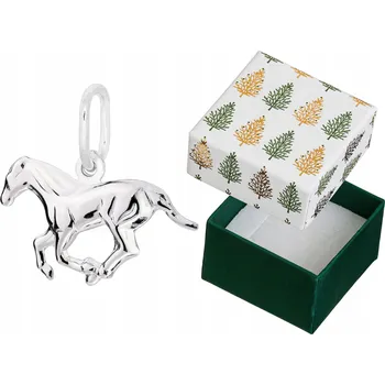 Přívěsek Stříbrný Přívěsek Koník Malý Dámský Závěsek Cválající Kůň Stříbro 925