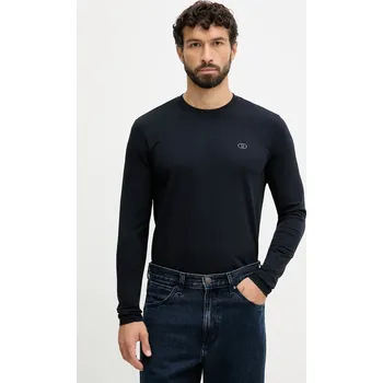 Pánská móda Tričko s dlouhým rukávem Liu Jo QXX079.J4997 námořnická modř 59X, vel. S