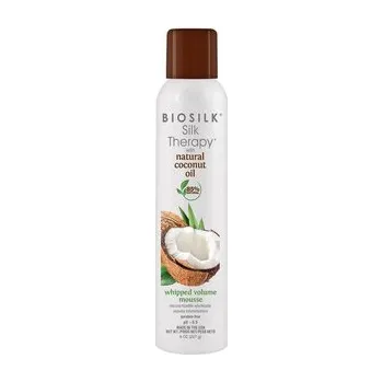 Stylingový přípravek BioSilk Organic Coconut Oil Whipped Volume Mousse šlehačka pro objem a hydrataci 227 ml