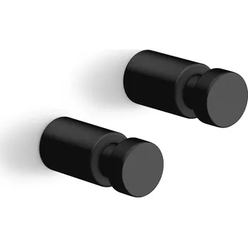 Věšák Zack, Věšáky Aivo práškově lakovaná ocel 1,6 cm černé 2 ks - Formadore