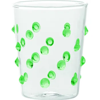 Sklenice Zafferano, Skleněný pohár Party Junior 95 ml zelený - Formadore