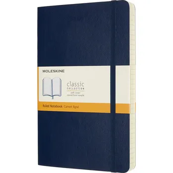 Diář Moleskine, Linkovaný zápisník Moleskine Classic měkká vazba L 400 stran sytě modrý - Formadore
