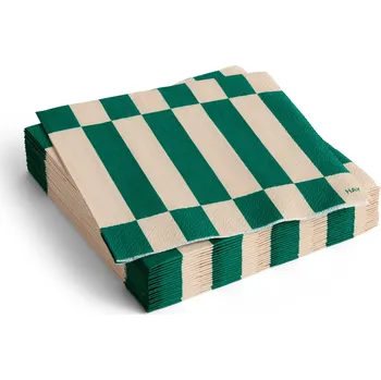 Papírový ubrousek Hay, Ubrousky Hay Pattern, 25 x 25 cm, zelená šachovnice, 20 ks - Formadore