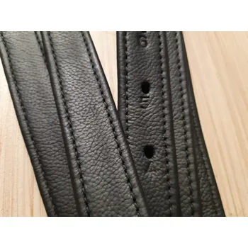 Vybavení pro koně Kožené třmenové řemeny s nylonovou výztuhou Mámekoně černé Barva: černá, Velikost: 140