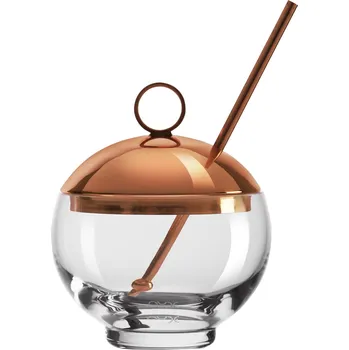 Sklenice Nude, Pohár na nápoje Hepburn Alchemy s brčkem a víčkem - Formadore