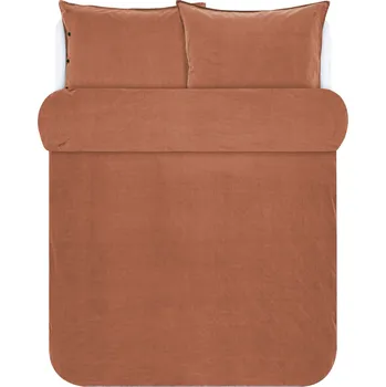 Povlečení Marc O'Polo, Povlečení Senja se 2 povlaky na polštář 80 x 80 cm 200 x 220 cm hnědé - Formadore