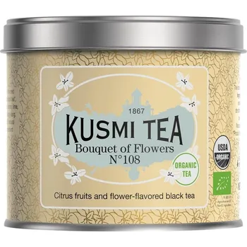 Čaj Kusmi, Černý čaj Bouquet of Flowers N108 plechovka 100 g - Formadore