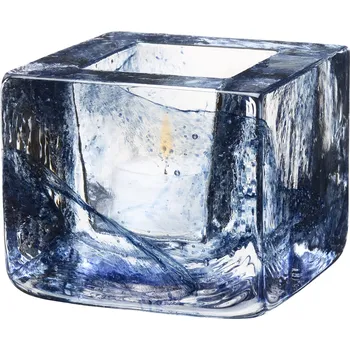 Svícen Kosta Boda, Stojan na čajovou svíčku Brick nebově modrý - Formadore