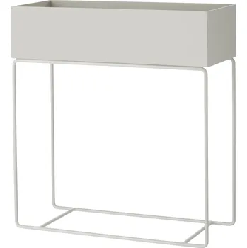 Stojan na květiny Ferm Living, Stojan na květiny Plant Box světlý šedý - Formadore