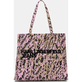 Kabelka Bavlněná taška Karl Lagerfeld Jeans B1W50080 růžová 30B, vel. ONE SIZE