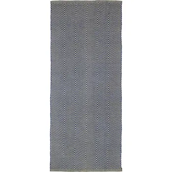 Koberec Bavlněný koberec Hübsch Mellow 80 x 200 cm 701506 modrá 55X