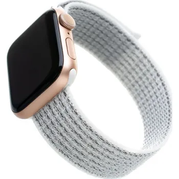 Nylonový řemínek FIXED Nylon Strap pro Apple Watch 40mm/ Watch 38mm, bílý