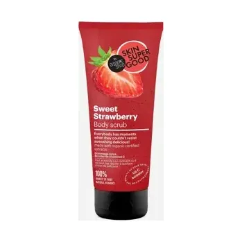 Koupelová kosmetika Skin super good Tělový peeling sladká jahoda