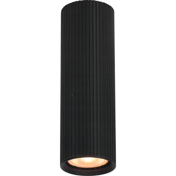 Bodové svítidlo Bodové svítidlo trubice rýhované přisazené TK Lighting Tune Gu10 odlitek hliník černá