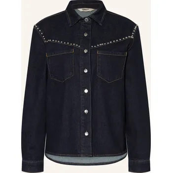 Only Dámská Džínová Košile S Cvočky, tmavě modrá, 38