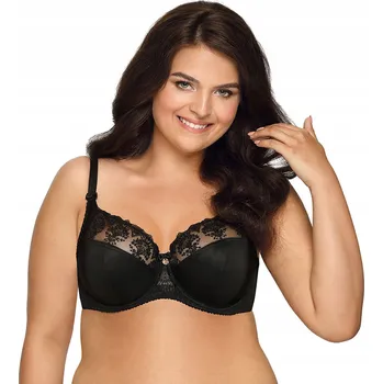 Podprsenka Ava podprsenka nevyztužená černá velikost 100C