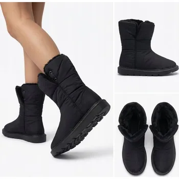 Dámská zimní obuv ČERNÉ DÁMSKÉ ZIMNÍ BOTY SNĚHULE KALIOLI 37