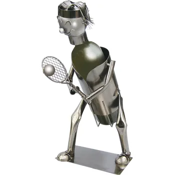 Stojan na víno Reas Pack Kovový stojan na víno tenistka