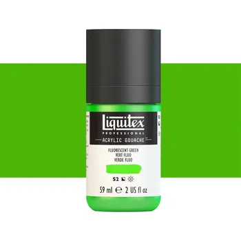 Vodová barva Akryl kvašová barva Liquitex - Fluorescent Green