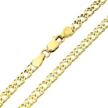 Náramek Goldstore Dvojpancr zlatý náramek lesklý Váha: 2.52 g, Délka: 18 cm