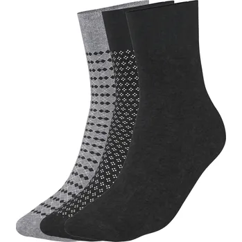 esmara Men Pánské ponožky s BIO bavlnou, 3 páry (antracitová/šedá, 39-42)